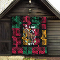 Christmas T Rex Rawr Rawr Rawr Quilt Xmas Holiday Patterns - Wonder Print Shop