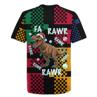 Christmas T Rex Rawr Rawr Rawr Rugby Jersey Xmas Holiday Patterns - Wonder Print Shop
