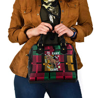 Christmas T Rex Rawr Rawr Rawr Shoulder Handbag Xmas Holiday Patterns - Wonder Print Shop