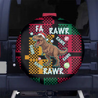 Christmas T Rex Rawr Rawr Rawr Spare Tire Cover Xmas Holiday Patterns - Wonder Print Shop