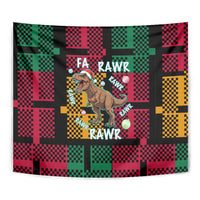 Christmas T Rex Rawr Rawr Rawr Tapestry Xmas Holiday Patterns - Wonder Print Shop