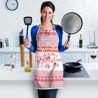 I'm Dreaming Of A Pink Christmas Flamingo Christmas Christmas Apron Xmas Holiday Patterns - Wonder Print Shop