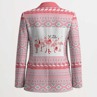 I'm Dreaming Of A Pink Christmas Flamingo Christmas Christmas Blazer Xmas Holiday Patterns - Wonder Print Shop