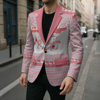 I'm Dreaming Of A Pink Christmas Flamingo Christmas Christmas Blazer Xmas Holiday Patterns - Wonder Print Shop