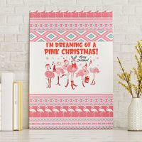 I'm Dreaming Of A Pink Christmas Flamingo Christmas Christmas Canvas Wall Art Xmas Holiday Patterns - Wonder Print Shop