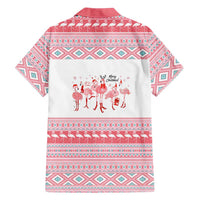 I'm Dreaming Of A Pink Christmas Flamingo Christmas Christmas Family Matching Mermaid Dress and Hawaiian Shirt Xmas Holiday Patterns - undefined