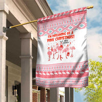 I'm Dreaming Of A Pink Christmas Flamingo Christmas Christmas Garden Flag Xmas Holiday Patterns - Wonder Print Shop