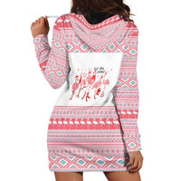 I'm Dreaming Of A Pink Christmas Flamingo Christmas Christmas Hoodie Dress Xmas Holiday Patterns - Wonder Print Shop