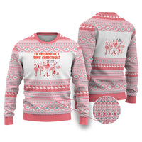 I'm Dreaming Of A Pink Christmas Flamingo Christmas Ugly Christmas Sweater Xmas Holiday Patterns - Wonder Print Shop
