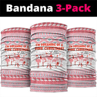 I'm Dreaming Of A Pink Christmas Flamingo Christmas Christmas Neck Gaiter Xmas Holiday Patterns - Wonder Print Shop