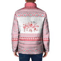 I'm Dreaming Of A Pink Christmas Flamingo Christmas Christmas Padded Jacket Xmas Holiday Patterns - Wonder Print Shop