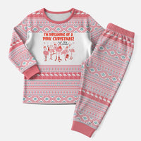 I'm Dreaming Of A Pink Christmas Flamingo Christmas Christmas Pajama Set Xmas Holiday Patterns - Wonder Print Shop