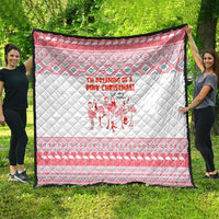 I'm Dreaming Of A Pink Christmas Flamingo Christmas Christmas Quilt Xmas Holiday Patterns - Wonder Print Shop