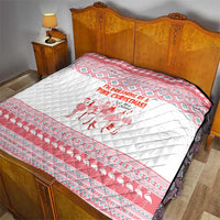 I'm Dreaming Of A Pink Christmas Flamingo Christmas Christmas Quilt Xmas Holiday Patterns - Wonder Print Shop