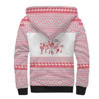 I'm Dreaming Of A Pink Christmas Flamingo Christmas Christmas Sherpa Hoodie Xmas Holiday Patterns - Wonder Print Shop
