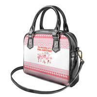I'm Dreaming Of A Pink Christmas Flamingo Christmas Christmas Shoulder Handbag Xmas Holiday Patterns - Wonder Print Shop