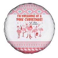 I'm Dreaming Of A Pink Christmas Flamingo Christmas Christmas Spare Tire Cover Xmas Holiday Patterns - Wonder Print Shop