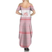 I'm Dreaming Of A Pink Christmas Flamingo Christmas Christmas Summer Maxi Dress Xmas Holiday Patterns - Wonder Print Shop