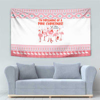 I'm Dreaming Of A Pink Christmas Flamingo Christmas Christmas Tapestry Xmas Holiday Patterns - Wonder Print Shop