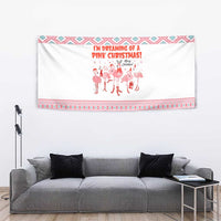 I'm Dreaming Of A Pink Christmas Flamingo Christmas Christmas Tapestry Xmas Holiday Patterns - Wonder Print Shop