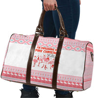 I'm Dreaming Of A Pink Christmas Flamingo Christmas Christmas Travel Bag Xmas Holiday Patterns - Wonder Print Shop