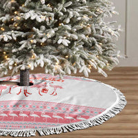 I'm Dreaming Of A Pink Christmas Flamingo Christmas Tree Skirt Xmas Holiday Patterns - Wonder Print Shop