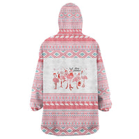 I'm Dreaming Of A Pink Christmas Flamingo Christmas Christmas Wearable Blanket Hoodie Xmas Holiday Patterns - Wonder Print Shop