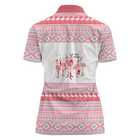 I'm Dreaming Of A Pink Christmas Flamingo Christmas Christmas Women Polo Shirt Xmas Holiday Patterns - Wonder Print Shop