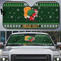Ight Imma Head Out Santa Funny Christmas Christmas Auto Sun Shade Xmas Holiday Patterns - Wonder Print Shop