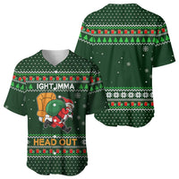 Ight Imma Head Out Santa Funny Christmas Christmas Baseball Jersey Xmas Holiday Patterns - Wonder Print Shop