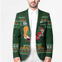 Ight Imma Head Out Santa Funny Christmas Christmas Blazer Xmas Holiday Patterns - Wonder Print Shop
