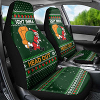 Ight Imma Head Out Santa Funny Christmas Christmas Car Seat Cover Xmas Holiday Patterns - Wonder Print Shop
