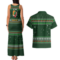 Ight Imma Head Out Santa Funny Christmas Christmas Couples Matching Tank Maxi Dress and Hawaiian Shirt Xmas Holiday Patterns - Wonder Print Shop