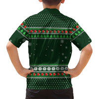Ight Imma Head Out Santa Funny Christmas Christmas Family Matching Off Shoulder Short Dress and Hawaiian Shirt Xmas Holiday Patterns - Wonder Print Shop