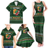 Ight Imma Head Out Santa Funny Christmas Christmas Family Matching Tank Maxi Dress and Hawaiian Shirt Xmas Holiday Patterns - Wonder Print Shop