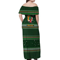 Ight Imma Head Out Santa Funny Christmas Christmas Off Shoulder Maxi Dress Xmas Holiday Patterns - Wonder Print Shop
