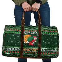 Ight Imma Head Out Santa Funny Christmas Christmas Travel Bag Xmas Holiday Patterns - Wonder Print Shop