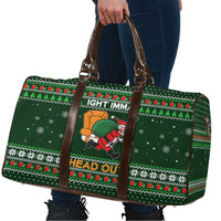 Ight Imma Head Out Santa Funny Christmas Christmas Travel Bag Xmas Holiday Patterns - Wonder Print Shop