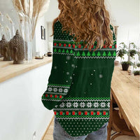 Ight Imma Head Out Santa Funny Christmas Christmas Women Casual Shirt Xmas Holiday Patterns - Wonder Print Shop