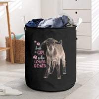Who Loves Goat Just A Girl Christmas Trees Christmas Christmas Laundry Basket Xmas Holiday Patterns - Wonder Print Shop