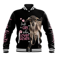 Who Loves Goat Just A Girl Christmas Trees Christmas Christmas Baseball Jacket Xmas Holiday Patterns - Wonder Print Shop