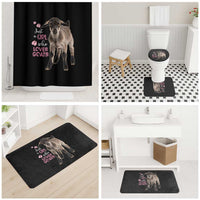 Who Loves Goat Just A Girl Christmas Trees Christmas Christmas Bathroom Set Xmas Holiday Patterns - Wonder Print Shop
