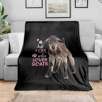 Who Loves Goat Just A Girl Christmas Trees Christmas Christmas Blanket Xmas Holiday Patterns - Wonder Print Shop