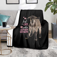 Who Loves Goat Just A Girl Christmas Trees Christmas Christmas Blanket Xmas Holiday Patterns - Wonder Print Shop