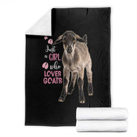 Who Loves Goat Just A Girl Christmas Trees Christmas Christmas Blanket Xmas Holiday Patterns - Wonder Print Shop
