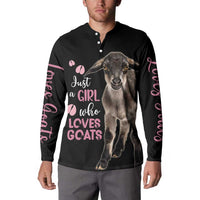 Who Loves Goat Just A Girl Christmas Trees Christmas Christmas Button Sweatshirt Xmas Holiday Patterns - Wonder Print Shop