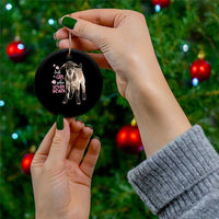 Who Loves Goat Just A Girl Christmas Trees Christmas Ceramic Ornament Xmas Holiday Patterns - Wonder Print Shop