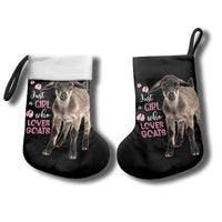 Who Loves Goat Just A Girl Christmas Trees Christmas Christmas Stocking Xmas Holiday Patterns - Wonder Print Shop