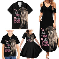 Who Loves Goat Just A Girl Christmas Trees Christmas Christmas Family Matching Summer Maxi Dress and Hawaiian Shirt Xmas Holiday Patterns - Wonder Print Shop
