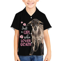 Who Loves Goat Just A Girl Christmas Trees Christmas Christmas Hawaiian Shirt Xmas Holiday Patterns - Wonder Print Shop